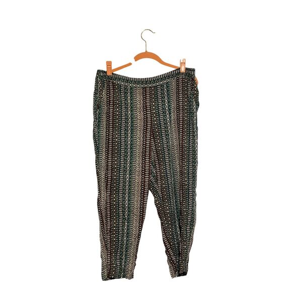 Jessica Simpson Soft Printed Tummy Control Pants LG - Picture 2 of 11